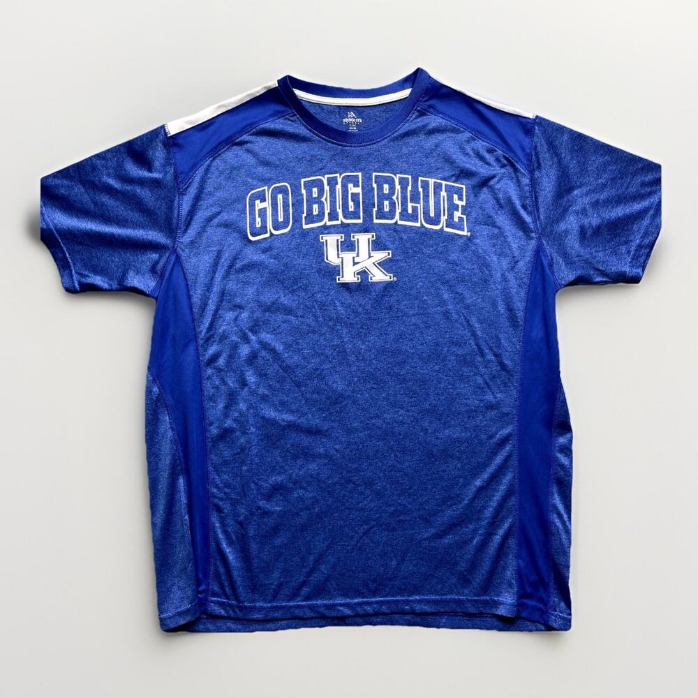 Kentucky Wildcats Shirt Mens XL 46/48 Go Big Blue UK Performance Crew Neck Tee
